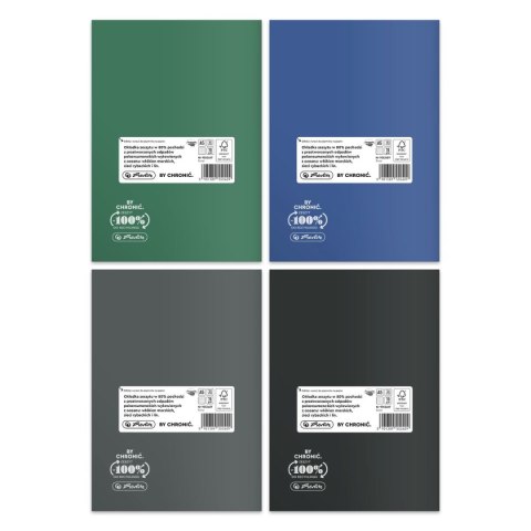 Zeszyt Ocean Colors Eco PP 9552407 A5 60k. 70g krata Herlitz (400197971) Herlitz