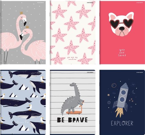 Zeszyt megamix A4 32k. 70g podwójna linia kolor Top 2000 (400182029) Top 2000