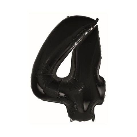 Balon foliowy cyfra 4 CZARNA 45cal Godan (FG-C85CZ4) Godan