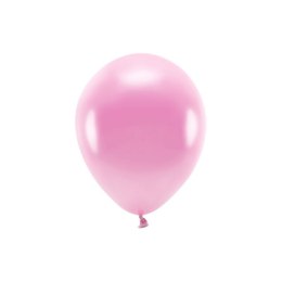 Balon gumowy Partydeco Metalizowane Eco Balloons różowy 260mm (ECO26M-081) Partydeco