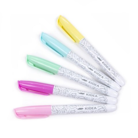 Marker specjalistyczny Pastel do tkanin wkład mix okrągła końcówka Kidea (MPOT5KA) Kidea