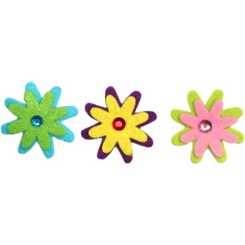 Naklejka (nalepka) Craft-Fun Series kwiatki z kryształkiem Titanum (DF009C) Titanum