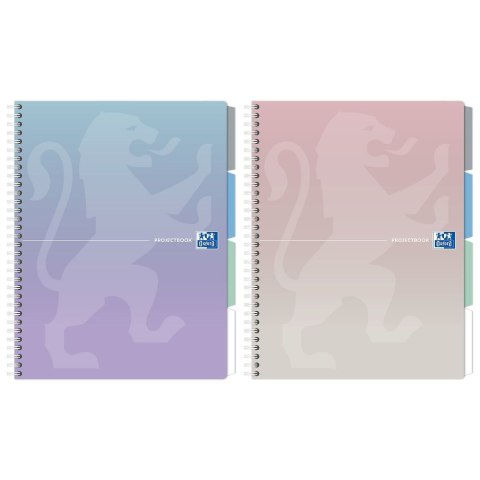 Notes (notatnik) pastel A4 80k. krata Oxford (400182938) Oxford