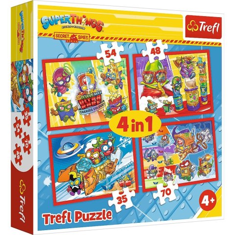 Puzzle Trefl Tajni Szpiedzy 4w1 el. (34376) Trefl