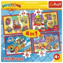 Puzzle Trefl Tajni Szpiedzy 4w1 el. (34376) Trefl