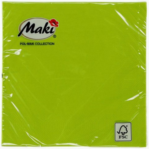 Serwetki Pol-mak zielony papier [mm:] 330x330 (26) Pol-mak