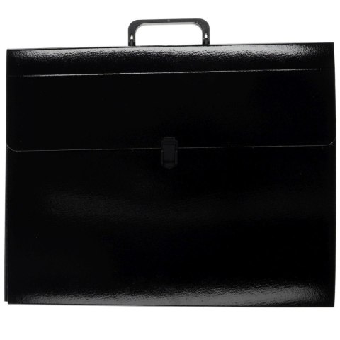 Teczka z szerokim grzbietem na zatrzask do rysunków B3 czarny VauPe (309/02) VauPe