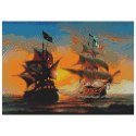 Zestaw kreatywny Diamentowa mozaika 30x40cm Żaglowce Flamingo Line (TMS20590) Flamingo Line