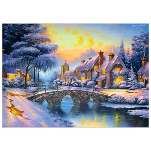 Zestaw kreatywny Diamentowa mozaika 30x40cm Zima Flamingo Line (TGD72807) Flamingo Line