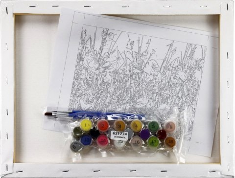 Zestaw kreatywny Malowanie po numerach 30x40cm Ptaszki Flamingo Line (FSY180) Flamingo Line