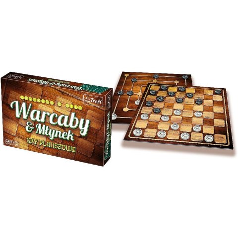 Gra planszowa Warcaby/Młynek klasyczne 01681 Warcaby / Młynek Trefl (01681) Trefl