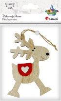 Ozdoba drewniana Craft-Fun Series Zawieszka renifer Titanum (SDGJ-331) Titanum