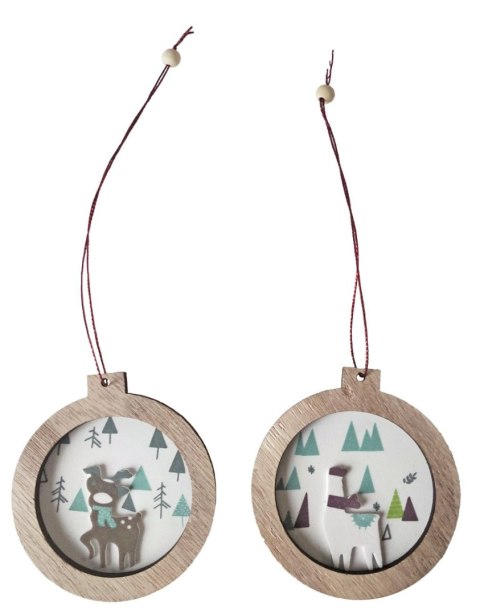 Ozdoba drewniana Craft-Fun Series bombka do złożenia Titanum (91942) Titanum