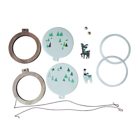 Ozdoba drewniana Craft-Fun Series bombka do złożenia Titanum (91942) Titanum