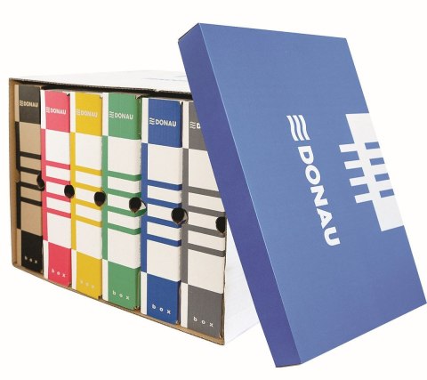 Pudło archiwizacyjne niebieski tektura [mm:] 363x545x 317 Donau (7666301FSC-10) Donau