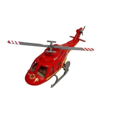 Samochód strażacki Zestaw Pojazdów Straż Pożarna Helikopter Motor Światło Dźwięki Lean (6946) Lean