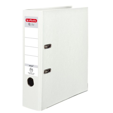 Segregator dźwigniowy Herlitz Q. file Standard 0011167079 A4 80mm biały (300023532) Herlitz