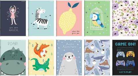 Zeszyt megamix A5 16k. 70g podwójna linia kolor Top 2000 (400183665) Top 2000