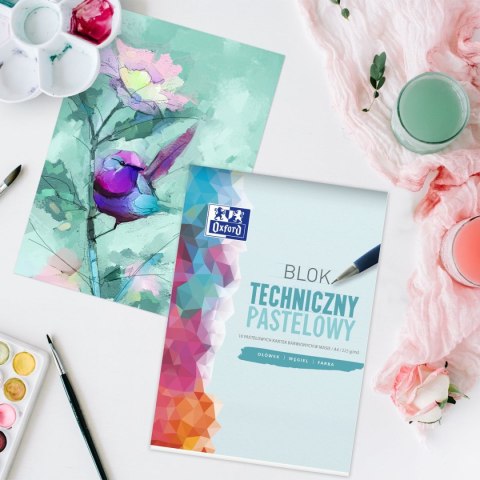 Blok techniczny Oxford A4 mix 225g 10k Oxford (400166068) Oxford