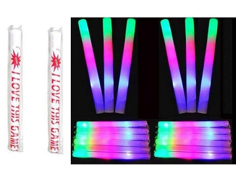 Gadżet pałeczka piankowa ze światłem LED, 3 tryby świecenia Adar (607729) Adar