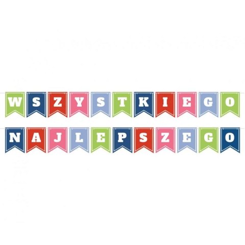 Girlanda Wszystkiego najlepszego, 400cm Godan (PF-BWNF) Godan