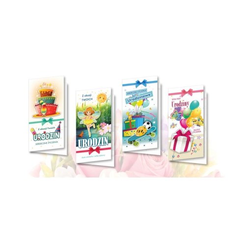 Kartka składana Lux urodziny [mm:] 230x120 Top Graphic (DLXO) Top Graphic