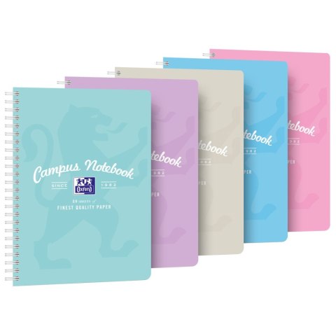 Notes (notatnik) Campus Pastel B5+ 80k. krata Oxford (400160107) Oxford