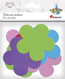 Ozdoba piankowa Titanum Craft-Fun Series kwiaty 8szt. (AD098) Titanum