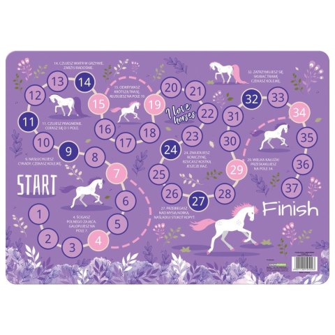 Podkład na biurko Konie mix PVC PCW Derform (PLAKO25) Derform