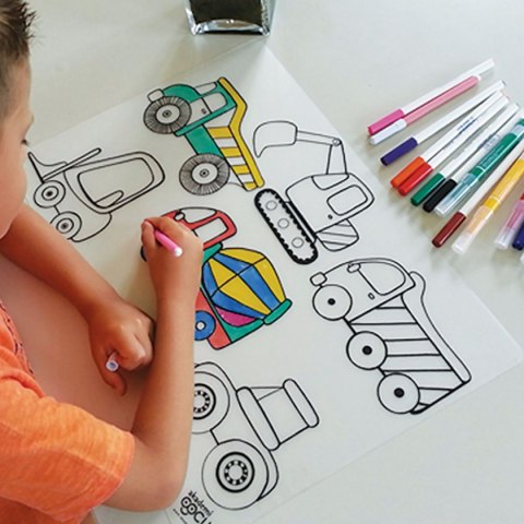 Podkład na biurko FUNNY MAT TRANSPARENT CIĘŻARÓWKA sfu1112 polipropylen PP [mm:] 335x480 Strigo (8681379311120) Strigo