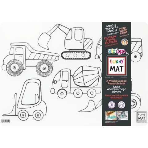 Podkład na biurko FUNNY MAT TRANSPARENT CIĘŻARÓWKA sfu1112 polipropylen PP [mm:] 335x480 Strigo (8681379311120) Strigo