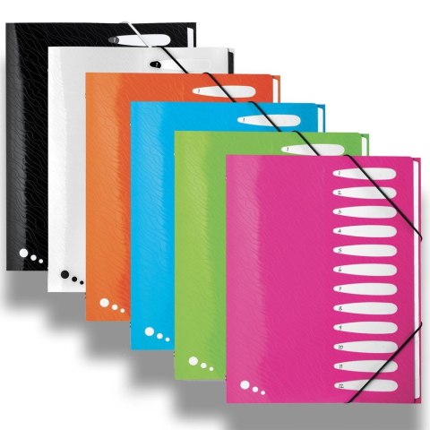 Teczka z przegródkami Art Pop A4 kolor: mix 12 przegródek Elba (400058483) Elba