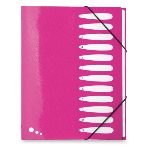 Teczka z przegródkami Art Pop A4 kolor: mix 12 przegródek Elba (400058483) Elba