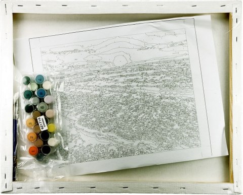 Zestaw kreatywny Malowanie po numerach 40x50cm Zachód słońca nad morzem Flamingo Line (fsy36) Flamingo Line