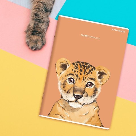 Zeszyt SWEET ANIMAL A4 60k. 70g krata Top 2000 (400169501) Top 2000