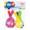 Balon gumowy Godan Z NADRUKIEM 5 szt mix 300mm 12cal (GS110/18) Godan