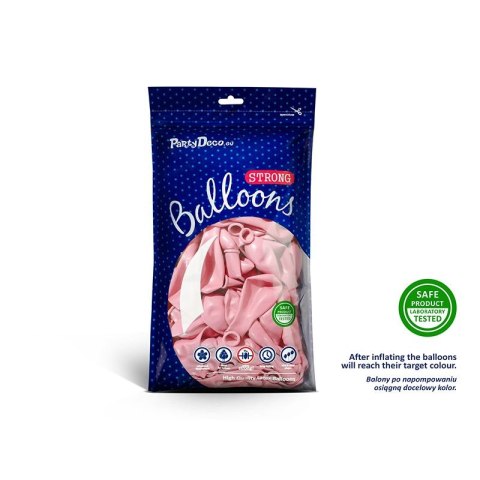 Balon gumowy Strong Pastel Pale Pink 100 szt. różowy Partydeco (SB14P-081B) Partydeco