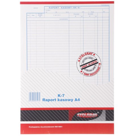 Druk samokopiujący A4 100k. Stolgraf (K7) Stolgraf