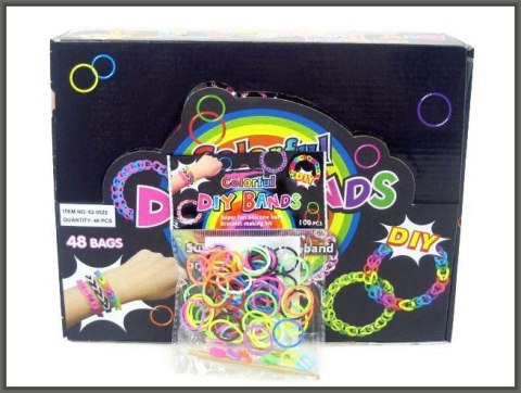 Gumka do włosów 100szt.do robienia bransoletek Hipo (620522AR) Hipo