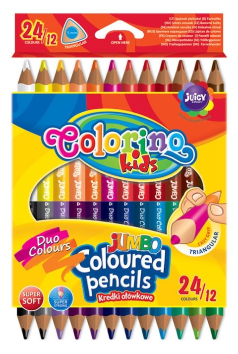 Kredki ołówkowe Colorino dwustronne 24 kol. Patio (51880) Patio