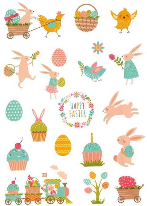 Naklejka (nalepka) Craft-Fun Series Happy Easter Titanum Titanum