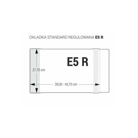 Okładka Standard regulowana E5 R [mm:] 277x393-437 Biurfol (OZB-48) Biurfol