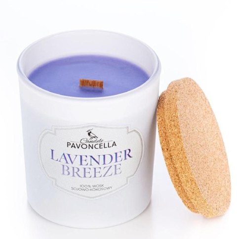 Świeczka ozdobna Classico Lavender Breeze biała 135 g Pavoncella (5905711530165) Pavoncella