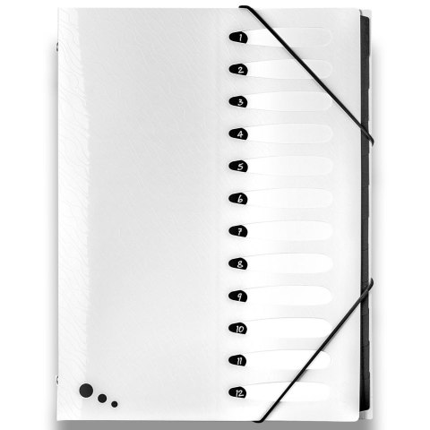 Teczka z przegródkami Art Pop A4 kolor: mix 12 przegródek Elba (400058483) Elba