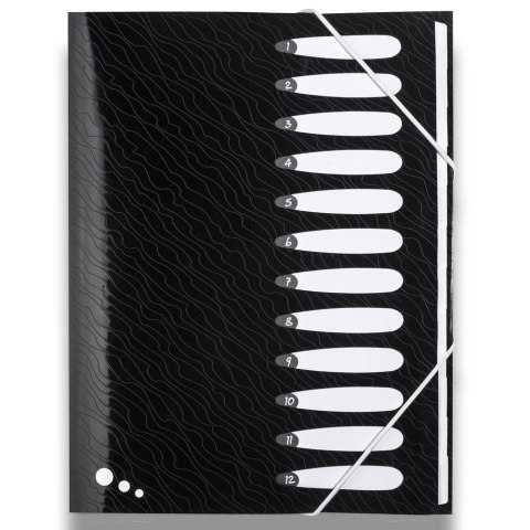 Teczka z przegródkami Art Pop A4 kolor: mix 12 przegródek Elba (400058483) Elba