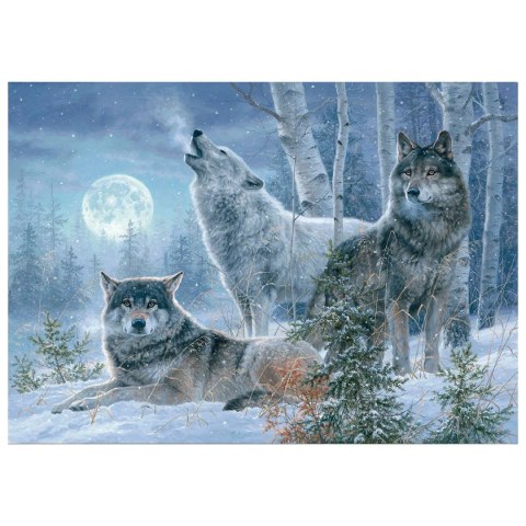 Zestaw kreatywny Diamentowa mozaika 30x40cm Wilki 3 Flamingo Line (TH9108-04) Flamingo Line