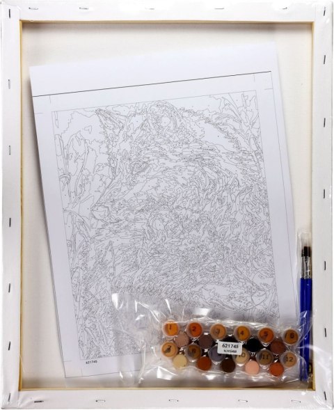 Zestaw kreatywny Malowanie po numerach 40x50cm Wilki Flamingo Line (Fys107) Flamingo Line