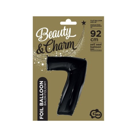 Balon foliowy cyfra 7 CZARNA 45cal Godan (FG-C85CZ0) Godan