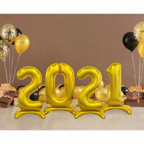 Balon gumowy Beauty&Charm cyfra stojąca złota złota 750mm 30cal Godan (BC-ASZ2) Godan