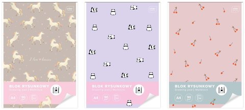 Blok rysunkowy bloki 5902277314529 A4 białe 90g 50k Interdruk Interdruk